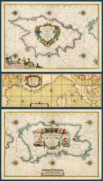 Corsica & Sardinia, 1719, Mediterranean, Michelot & Bremond Map Set
