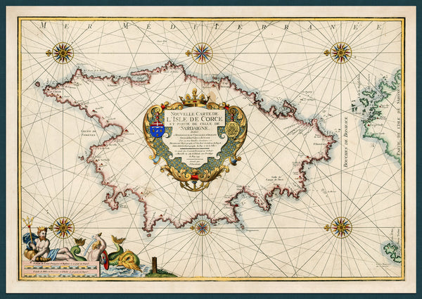 Corsica & Sardinia, 1719, Mediterranean, Michelot & Bremond Map Set