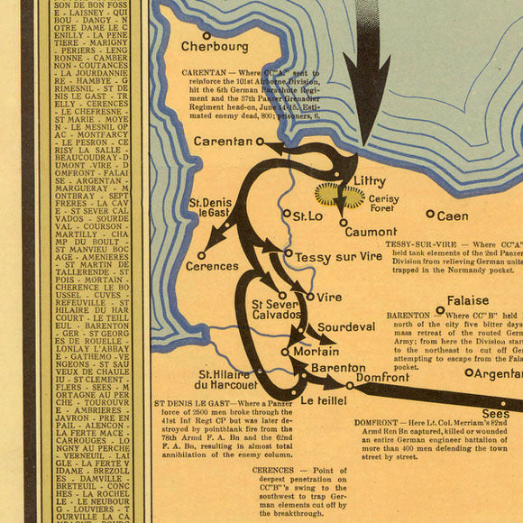 2nd Armored Division Commemorative Map