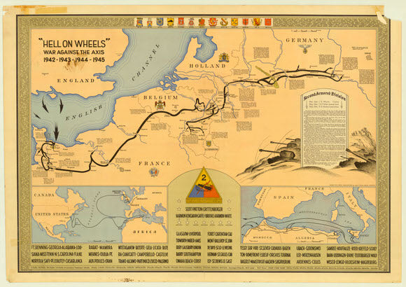2nd Armored Division Commemorative Map