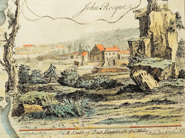 Canada, 1750, Halifax, Nova Scotia, John Rocque Map