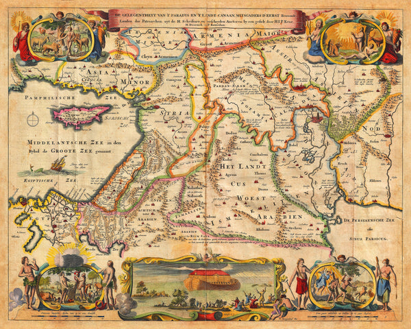 Holy Land, Jerusalem, Biblical Illustrations, Stoopendaal, Garden of Eden
