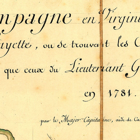 Yorktown, 1781, Lafayette’s Campaign, Cornwallis, Revolutionary War Map