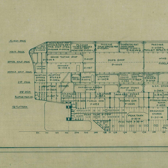 U.S.S. Lexington CV-2 Blueprint
