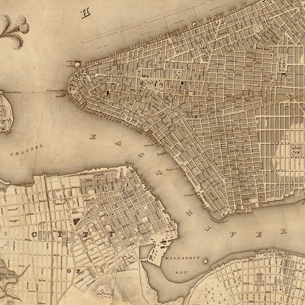 New York, 1836, Colton, Topographical Map