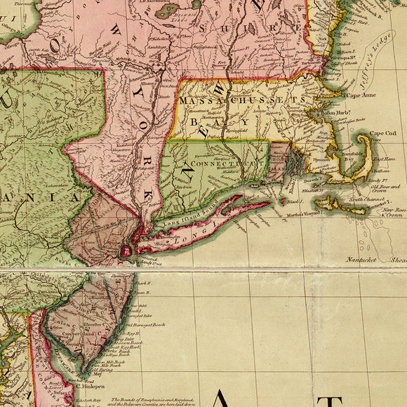 North America, British and French Dominions, 1755