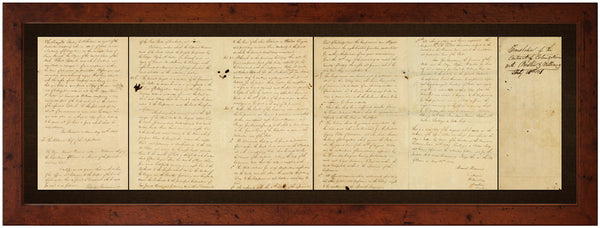 Texas, 1831, Austin-Williams Grant, Stephen F. Austin, Sterling C. Robertson, Framed