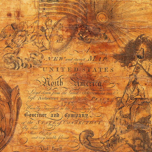 USA, 1784, North America, Abel Buell Map