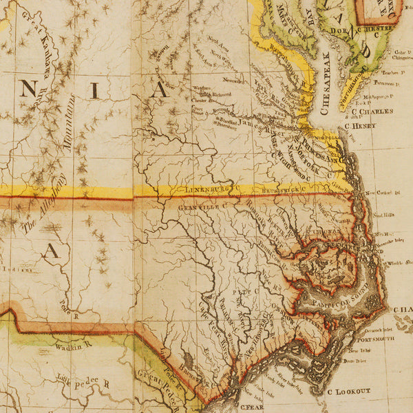 USA, 1784, North America, Abel Buell Map (II)