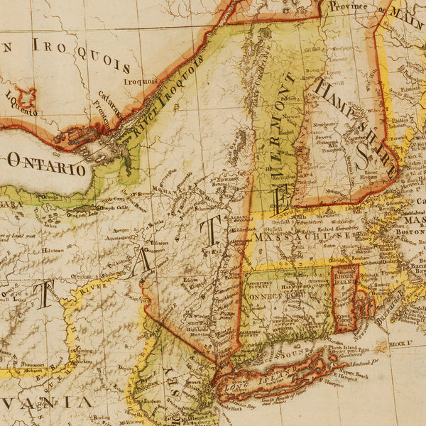 USA, 1784, North America, Abel Buell Map (II)
