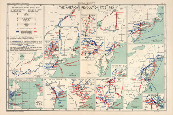 American Revolution, 1775-1783, Military History Maps