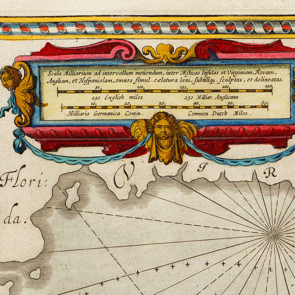 Bermuda, 1630, Mappa Æstivarum Insularum, Barmudas, Blaeu Map