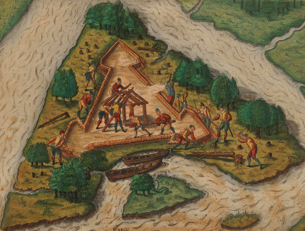Fort Caroline, 1564 (1671), Arx Carolina, Florida, View