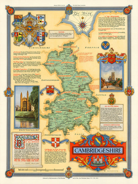 Oxford & Cambridge, England, Map Set
