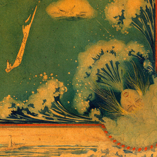 Massachusetts, 1927, Cape Cod, Decorative Pictorial Map