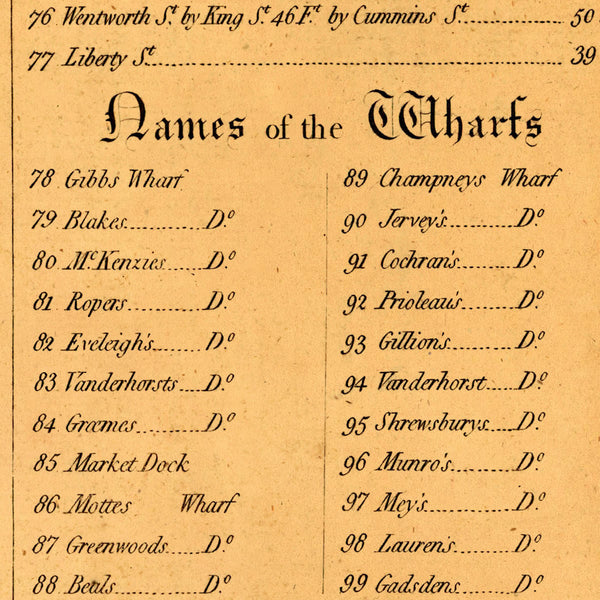 South Carolina, 1788, Charleston, Ichnography, Edmund Petrie Plan