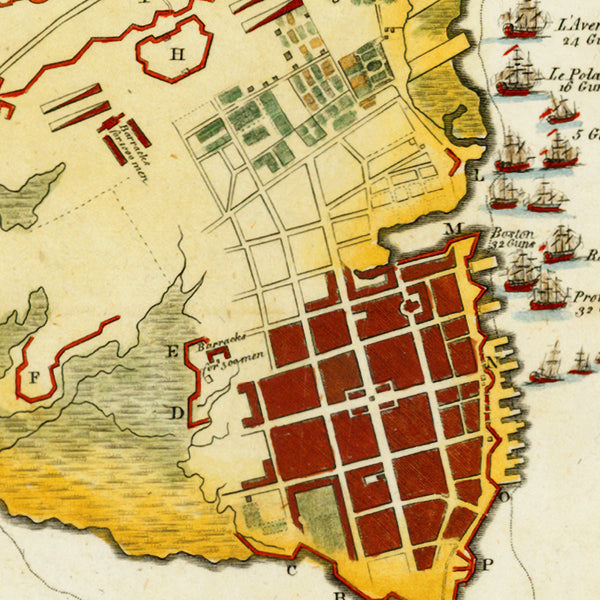 South Carolina, Charleston, 1780, Fort Moultrie, 1776, Revolutionary War Plans