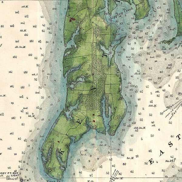 Chesapeake Bay, 1895, Annapolis, USCS Chart