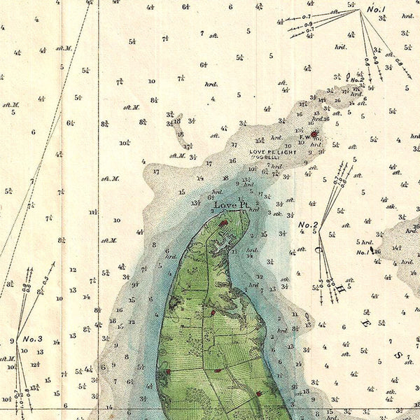 Chesapeake Bay, 1895, Annapolis, USCS Chart