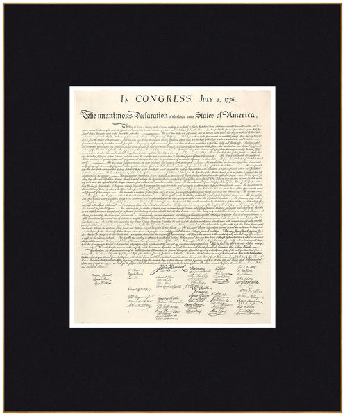 Declaration of Independence, Premium Edition Replica, Framed