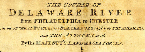 Delaware River, 1776–1777, New York, New Jersey, Philadelphia, Revolutionary War Map