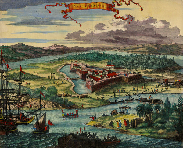 Fort Caroline, 1564 (1671), Arx Carolina, Florida, View