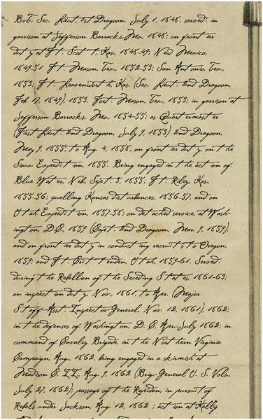 General John Buford, Soldier’s Memorial Service History