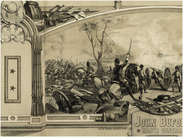 General John Buford, Soldier’s Memorial inset