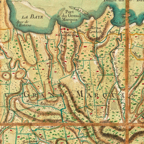 Caribbean, 1778, Grenada, La Grenade, Old Map