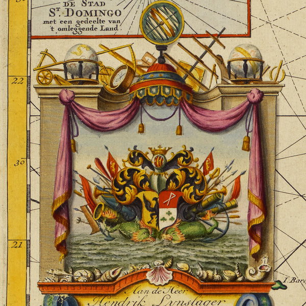 Caribbean, 1729, Hispaniola, Dominican Republic, Haiti, Keulen Map