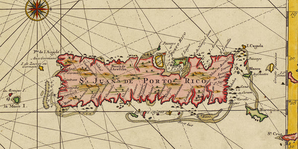 Caribbean, 1729, Hispaniola, Dominican Republic, Haiti, Keulen Map
