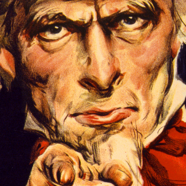 I Want You For U.S. Army, 1917, WWI Uncle Sam Poster, Flagg