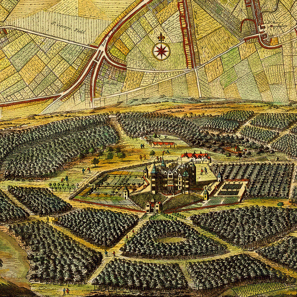 London, 1700, De Ram, La Feuille, De Wit, Van Der Aa, City Plan