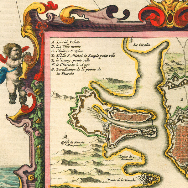 Malta, 1657, Insulæ Melitæ Vulgo Malte, Janssonius, Old Map