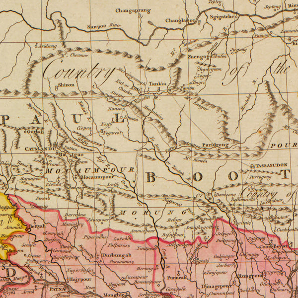 India, 1782, Hindoostan, Hindustan, Antique Map