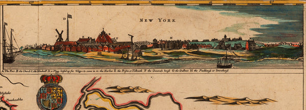 New Jersey, 1675, A Mapp of New Jarsey by John Seller