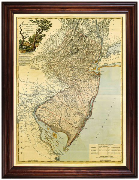 New Jersey, 1778, Bernard Ratzer, Revolutionary Era Map