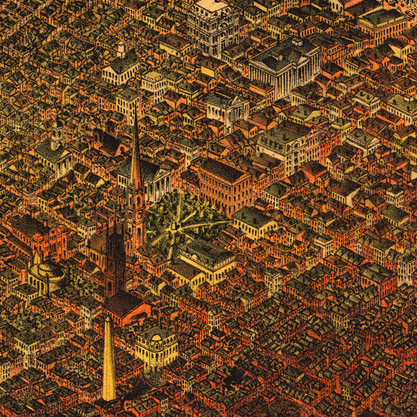 New Orleans, 1885, Bird’s Eye View