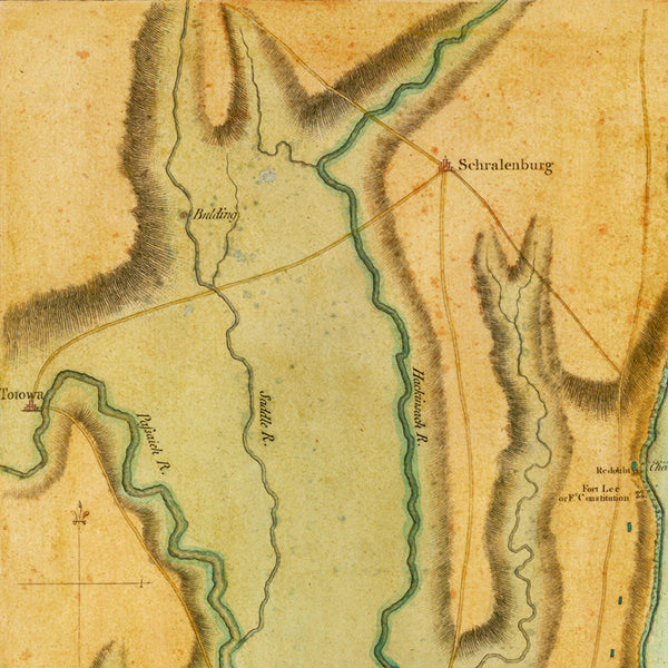 New York, 1776, Battle of Long Island, Capture of New York, Revolutionary War Map