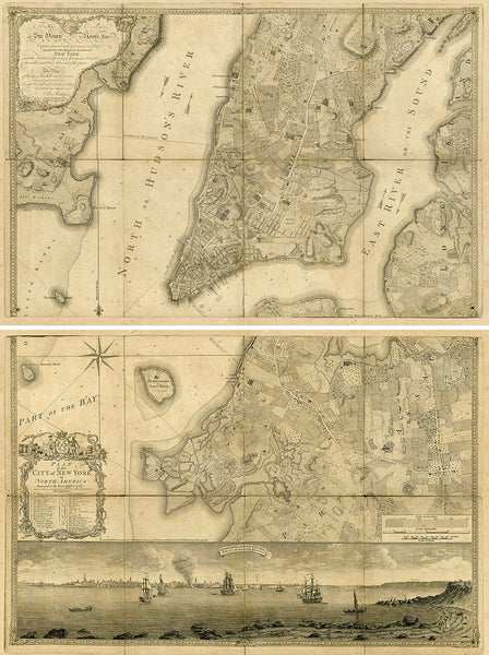 New York, 1776, Ratzer Plan (II), Brooklyn, Old Map