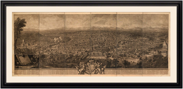 Rome, 1765, Citta di Roma, Prospetto, Vasi