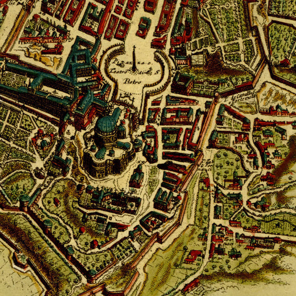 Rome, 1690, Roma Novissima & Accuratissima, Falda, Feuille, Framed City Plan