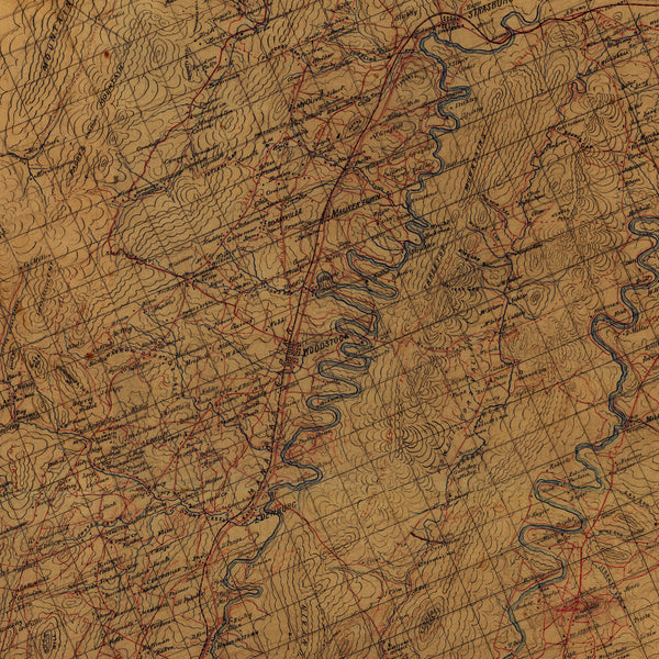 Shenandoah Valley, 1862, Virginia, Stonewall Jackson, Hotchkiss, Civil War Map