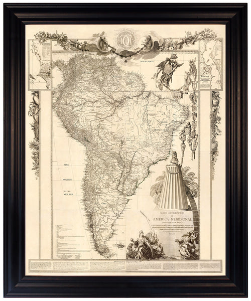 South America, 1775, Mapa de América Meridional, Old Map