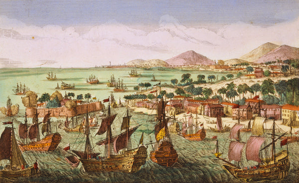 Caribbean, 1781, St. Eustatius, St. Eustache, View, Fine Art Print