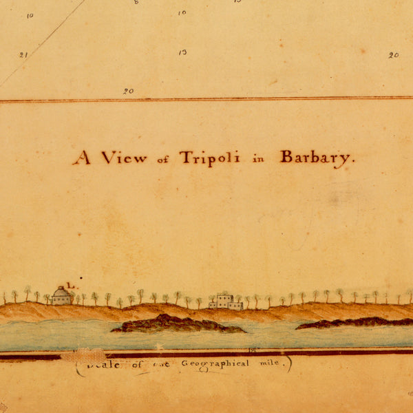 Tripoli, 1804, Battle of Tripoli Harbor, Barbary Wars, US Navy, USMC, Plan & View