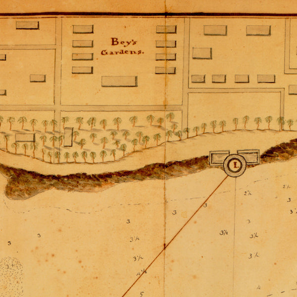 Tripoli, 1804, Battle of Tripoli Harbor, Barbary Wars, US Navy, USMC, Plan & View