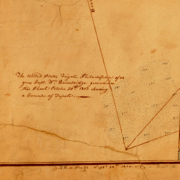 Tripoli, 1804, Battle of Tripoli Harbor, Barbary Wars, US Navy, USMC, Plan & View