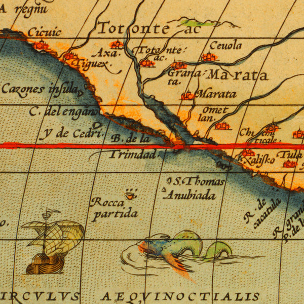 World, 1570, Typvs Orbis Terrarvm, Ortelius, Antique Map