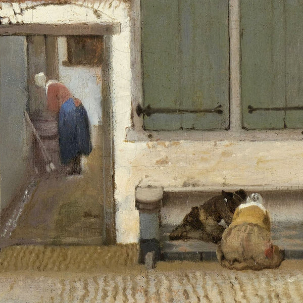 Delft, 1658, The Little Street, Het Straatje, Vermeer, Fine Art Print